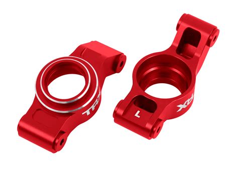 TRA7852 RED Traxxas X Maxx Carriers Stub Axle Red Anodized 6061 T6