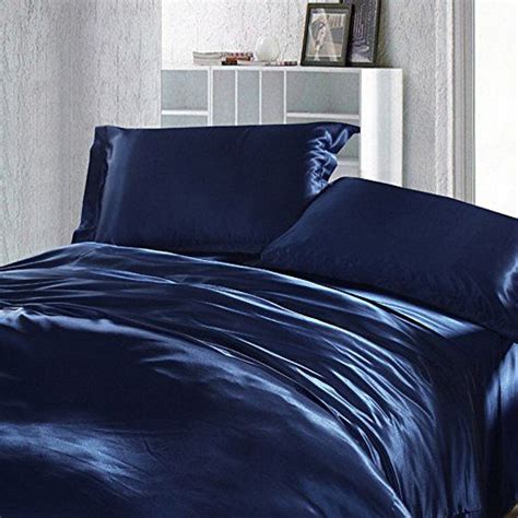 Pure Enjoyment Navy Blue Luxury Bedding Silk Bedding