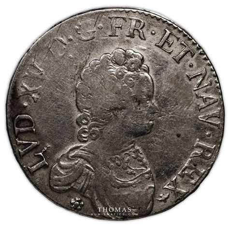 Louis Xv Ecu Vertugadin P Dijon Thomas Numismatics