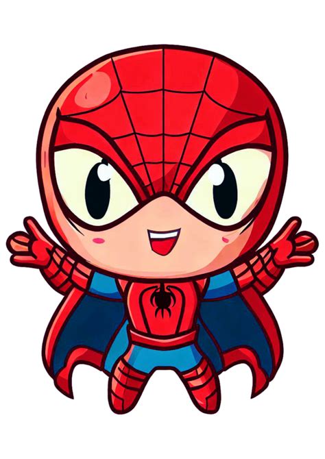 Homem Aranha De Capa Cute Spider Man Baby Desenho Infantil Cartoon