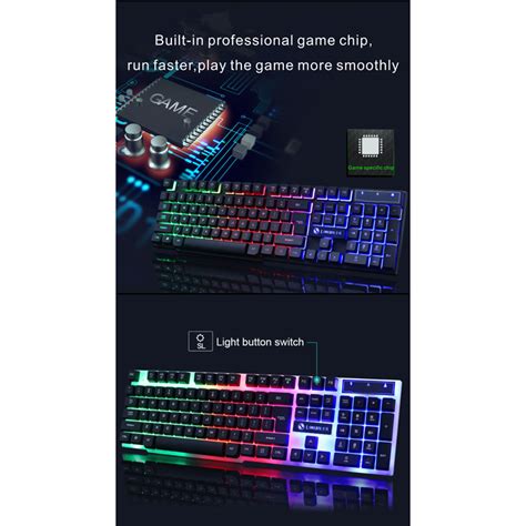 LIMEIDE Combo Gaming Keyboard RGB With Mouse GTX300 Black