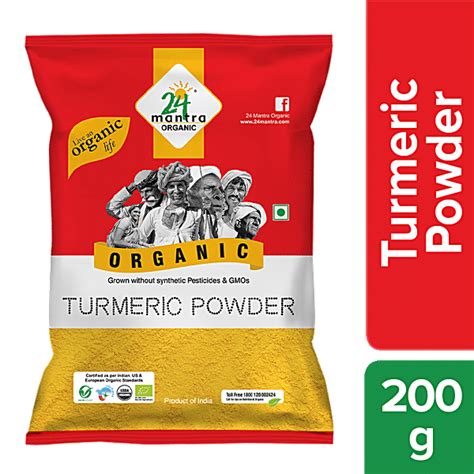 Buy 24 Mantra Organic Turmeric Powder 200 Gm Pouch Online At Best Price