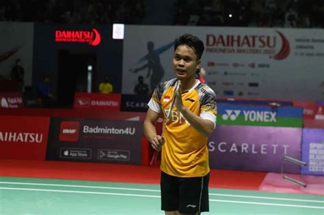 Hasil Indonesia Masters Anthony Ginting Butuh Menit Lolos Ke