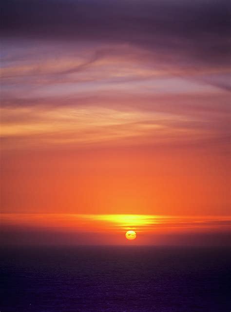 The Sun Sets Over The Pacific Ocean Photograph By Robert L Potts Fine Art America