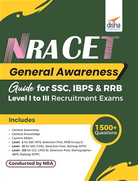 Buy NRA CET General Awareness Guide For SSC IBPS RRB Level I To III