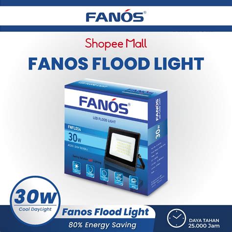 Jual Fanos Flood Light Watt Lampu Sorot Tembak Led Cool Daylight