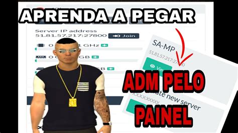 COMO PEGAR ADM PELO PAINEL NO GTA SAMP YouTube