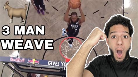 The Greatest 3 Man Weave Reacting To King Swish Nba Craziest