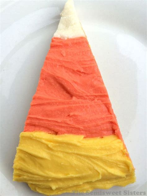 Giant Candy Corn Sugar Cookie With Cream Cheese Frosting Recipe