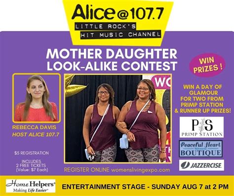 Mother Daughter Look Alike Contest Womens Expo With A Cause