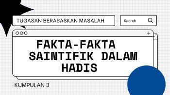 Fakta Fakta Saintifik Dalam Hadis Nashadanie Pdf Online Anyflip