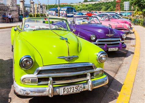 Classic American Cars In Havana Jigsaw Puzzle In Cars Bikes Puzzles