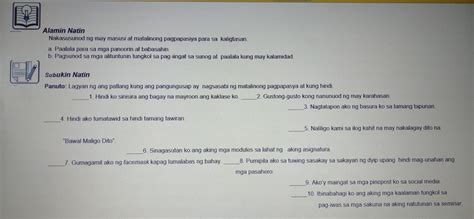 Alamin Natin Nakasusunod Ng May Masusi At Matalinong Pagpapasiya Para