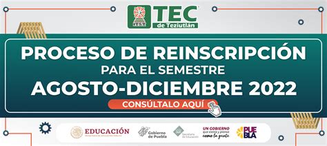 Proceso de reinscripción Semestre agosto diciembre 2022 Avisos y