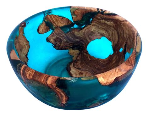 Idea By Wood Cosmos On Blue Epoxy Resin Wood Wood Bowls Wood Turning