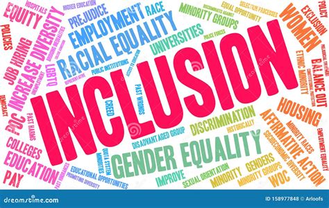 Inclusion Word Cloud Stock Vector Illustration Of Improve 158977848