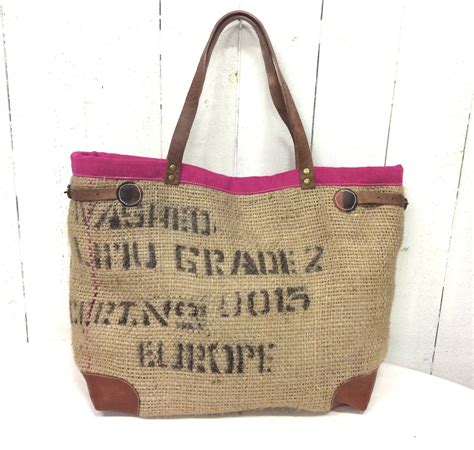 Sac Cabas En Toile De Jute Large Atelier Yuwa Ciao Jp