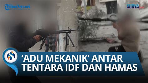 Suasana Bentrokan Sengit Antar Kelompok Hamas Dan Tentara Idf Dari