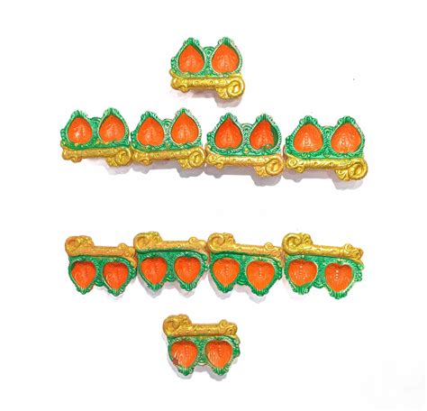 Clay Diyas for Diwali Set of 6 - No Plastic Shop