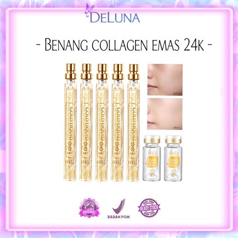 Jual BENANG COLLAGEN SERUM EMAS 24K BENANG PROTEIN ANTI AGING PERAWATAN