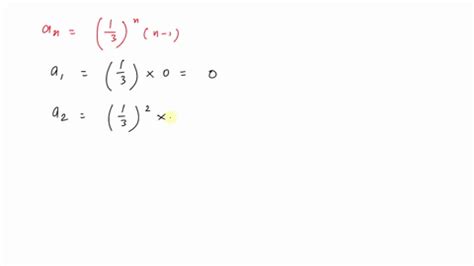 Solved Write The First Five Terms Of Each Sequence Do Not Use A