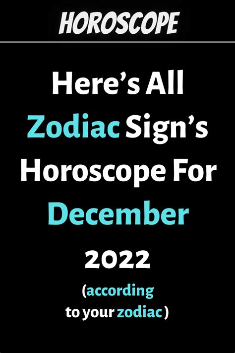 Here’s All Zodiac Sign’s Horoscope For December 2022,Based On Zodiac ...