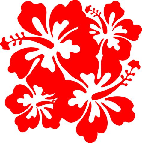 Red Gumamela Flower Clipart Clipground