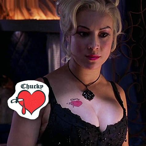 Bride Of Chucky Temporary Tattoo Chucky Heart Tattoo Jennifer Tilly