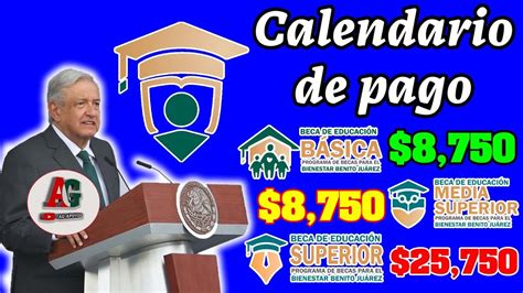 😱 AtenciÓn🔔¡checa El Calendario Así Quedan Los Pagos Para Los Alumnos