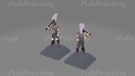 Stl File Runescape Osrs Dharok Personal Use 👾 ・3d Printer Model To