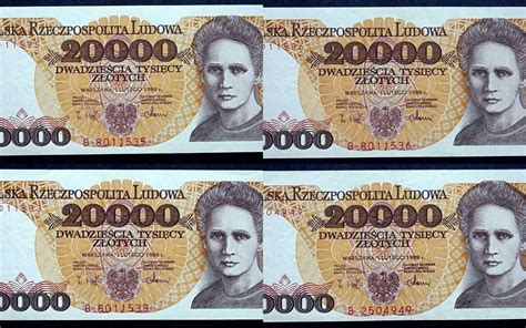 Banknoty PRL 20 000 zł seria A i B st 2 2 piękne Okrąglik OLX pl