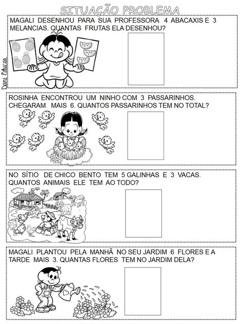 Atividade De Matematica Ano Situa Es Problemas Adi O E Subtra O