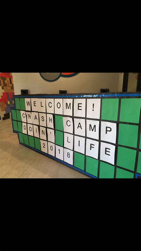 Wheel Of Fortune Camp Sign Vbs Themes Camping Signs Wheel Of Fortune