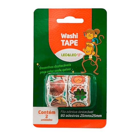 Washi Tape Leo E Leo Rolos Adesivos Decorados Cada Shopee Brasil