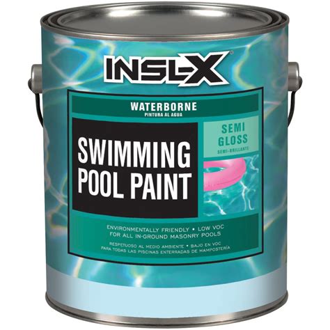 1 gal. Swimming Pool Paint White Semi-Gloss Underwater UV-Resistant ...