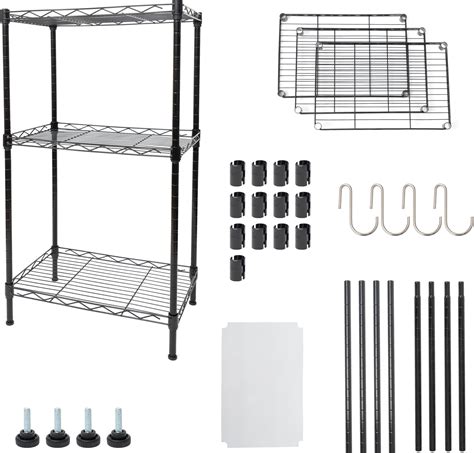 Amazon YL TraV 3 Tier Metal Storage Rack Fixed Layer Spacing