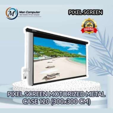 Jual Screen Projector Motorized 120 Layar Proyektor Elektrik 120