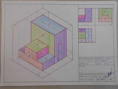 Dibujo Constructivo Ii L Mina Sistema Europeo De Vistas