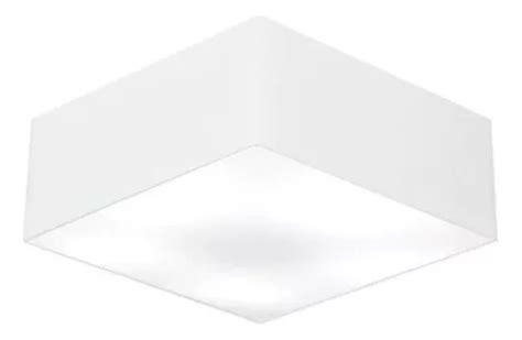 Plafon De Sobrepor Quadrado Sp 3050 Cúpula Cor Branco MercadoLivre