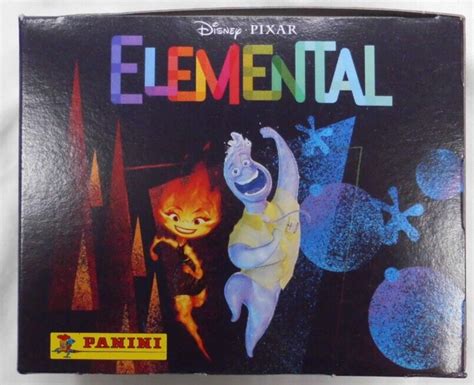 Full Box 24 Packs Panini Disney Pixar Elemental Stickers Collection