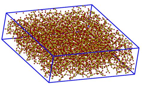 The amorphous silica structure including 2000 SiO 2 molecules and total ...