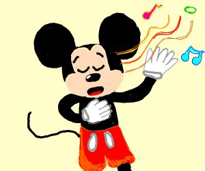 Mickey Mouse Singing - Drawception