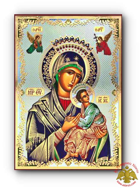 Russian Orthodox Holy Virgin Mary Immaculate Silver Printed Wooden Icon