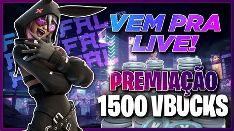 Live De Fortnite Ao Vivo Sala Personalizada Valendo Vbucks Outfit