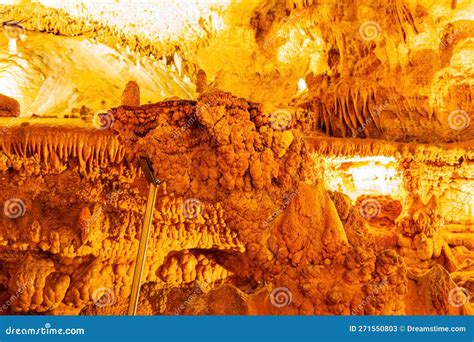 Interior View Of The Meramec Caverns Stock Image Image Of View