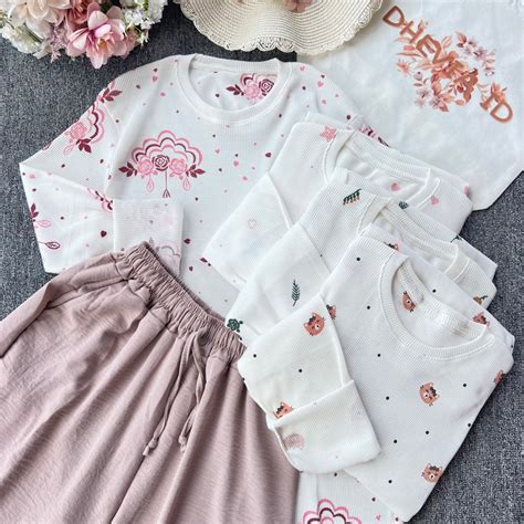 Jual ONESET KAOS LENGAN PANJANG KULOT CRINKLE BY DHEVIA ID Shopee