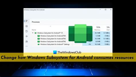 Cambiar C Mo El Subsistema De Windows Para Android Consume Recursos