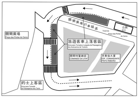 關閘旅遊車上落客區周四起遷至關閘廣場東側 澳門特別行政區政府入口網站