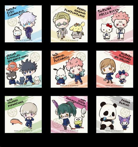 Jjk X Sanrio Collab Rjujutsukaisen