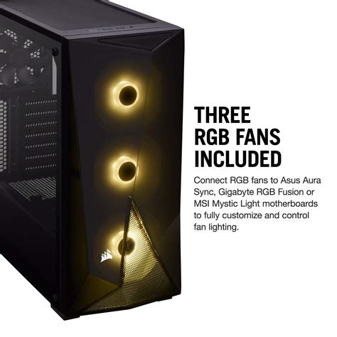 Corsair Spec Delta Carbide Series Rgb Tempered Glass Mid Tower Atx